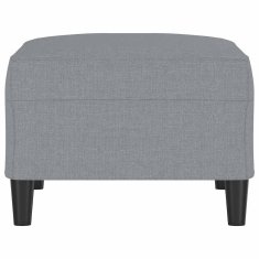 Vidaxl Stolček za noge svetlo siv 70x55x41 cm blago