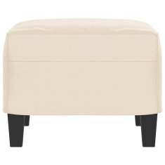 Vidaxl Stolček za noge bež 60x50x41 cm tkanina iz mikrovlaken