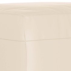 Vidaxl Stolček za noge bež 60x50x41 cm tkanina iz mikrovlaken
