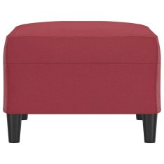 Vidaxl Stolček za noge vinsko rdeč 70x55x41 cm umetno usnje