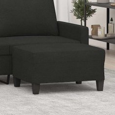 Vidaxl Stolček za noge črno 70x55x41 cm blago