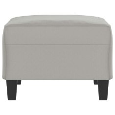 Vidaxl Stolček za noge svetlo siv 70x55x41 cm tkanina iz mikrovlaken