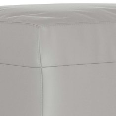 Vidaxl Stolček za noge svetlo siv 70x55x41 cm tkanina iz mikrovlaken