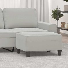 Vidaxl Stolček za noge svetlo siv 70x55x41 cm tkanina iz mikrovlaken