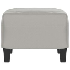 Vidaxl Stolček za noge svetlo siv 60x50x41 cm tkanina iz mikrovlaken