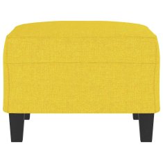 Vidaxl Stolček za noge svetlo rumen 70x55x41 cm blago