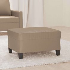 Vidaxl Stolček za noge kapučino barve 70x55x41 cm umetno usnje