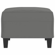 Vidaxl Stolček za noge temno siv 70x55x41 cm tkanina iz mikrovlaken