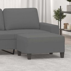 Vidaxl Stolček za noge temno siv 70x55x41 cm tkanina iz mikrovlaken