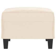 Vidaxl Stolček za noge bež 70x55x41 cm tkanina iz mikrovlaken