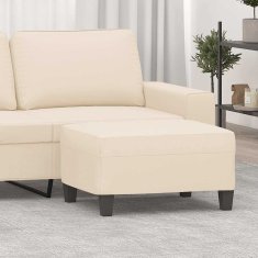 Vidaxl Stolček za noge bež 70x55x41 cm tkanina iz mikrovlaken