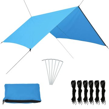 Vidaxl Zunanja ponjava 3x2,85 m modra