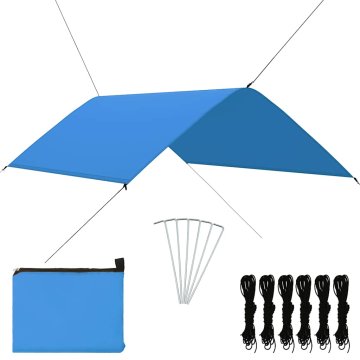 Vidaxl Zunanja ponjava 3x2 m modra