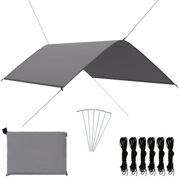 Vidaxl Zunanja ponjava 3x2 m siva