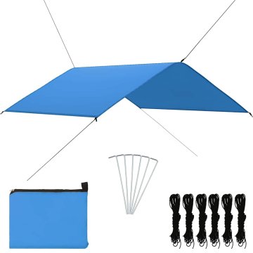 Vidaxl Zunanja ponjava 4x4m modra