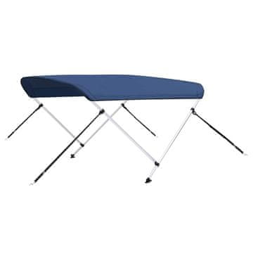 Vidaxl Bimini tenda z 2 lokoma mornarsko modra 180x130x110 cm