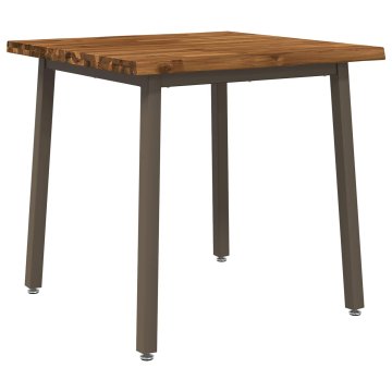 Vidaxl Jedilna miza z naravno robom 60 x 55 x 75 cm
