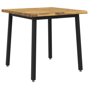 Vidaxl Jedilna miza z naravno robom 60 x 55 x 75 cm
