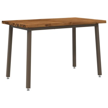 Vidaxl Jedilna miza z naravno robom 120 x 70 x 75 cm