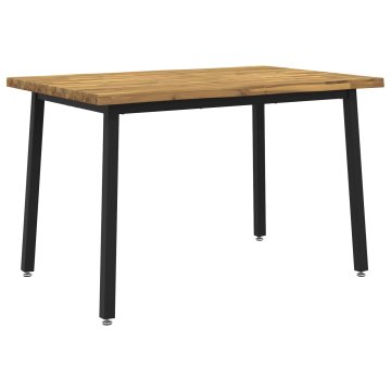 Vidaxl Jedilna miza z naravno robom 140 x 70 x 75 cm
