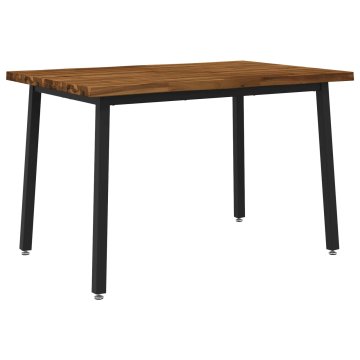 Vidaxl Jedilna miza z naravno robom 120 x 80 x 75 cm