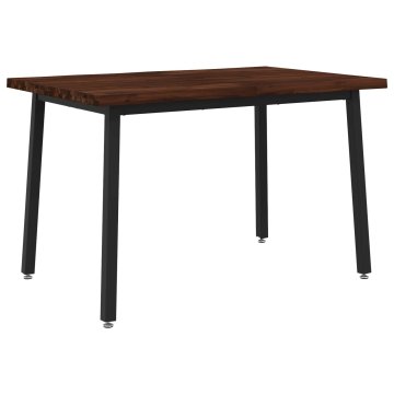 Vidaxl Jedilna miza z naravno robom 120 x 80 x 75 cm