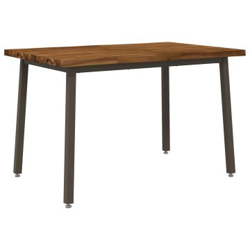 Vidaxl Jedilna miza z naravno robom 120 x 80 x 75 cm
