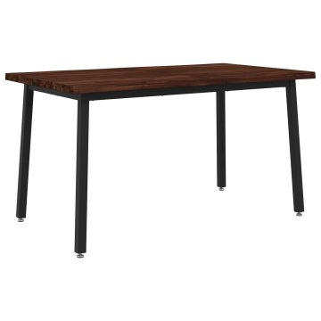 Vidaxl Jedilna miza z naravno robom 140 x 80 x 75 cm