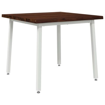 Vidaxl Jedilna miza z naravno robom 90 x 90 x 75 cm