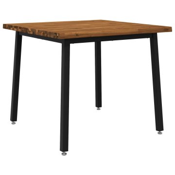 Vidaxl Jedilna miza z naravno robom 90 x 90 x 75 cm