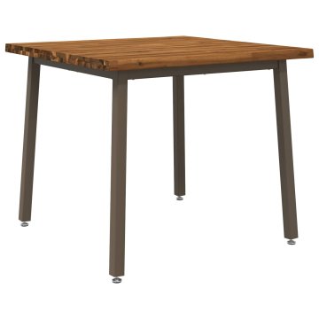Vidaxl Jedilna miza z naravno robom 90 x 90 x 75 cm