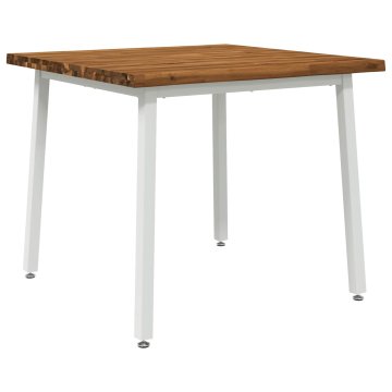 Vidaxl Jedilna miza z naravno robom 90 x 90 x 75 cm