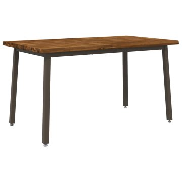 Vidaxl Jedilna miza z naravno robom 120 x 90 x 75 cm