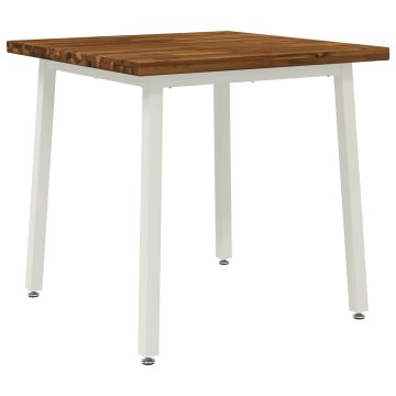 Vidaxl Kvadratna jedilna miza 70 x 70 x 75 cm Masiven les akacije