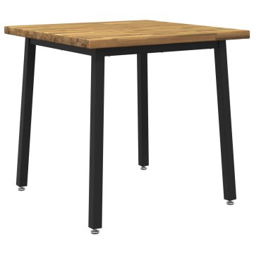 Vidaxl Kvadratna jedilna miza 70 x 70 x 75 cm Masiven les akacije