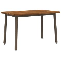 Vidaxl Kvadratna jedilna miza 120 x 70 x 75 cm Masiven les akacije