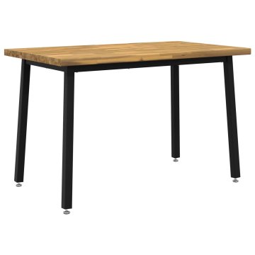 Vidaxl Kvadratna jedilna miza 120 x 70 x 75 cm Masiven les akacije