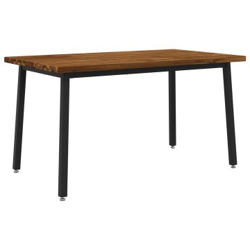 Vidaxl Kvadratna jedilna miza 140 x 70 x 75 cm Masiven les akacije