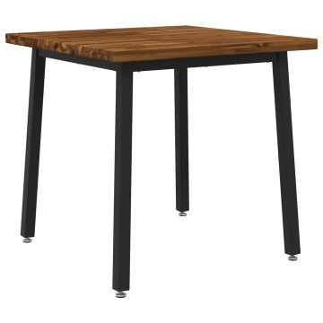 Vidaxl Kvadratna jedilna miza 80 x 80 x 75 cm Masiven les akacije