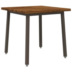 Vidaxl Kvadratna jedilna miza 80 x 80 x 75 cm Masiven les akacije