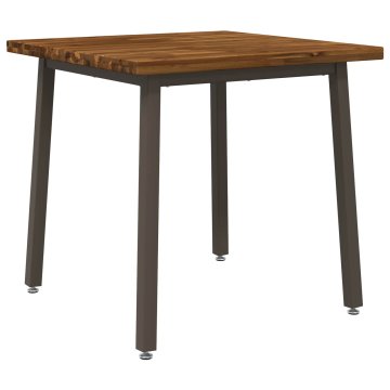 Vidaxl Kvadratna jedilna miza 80 x 80 x 75 cm Masiven les akacije