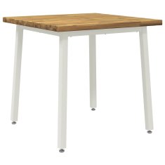 Vidaxl Kvadratna jedilna miza 80 x 80 x 75 cm Masiven les akacije