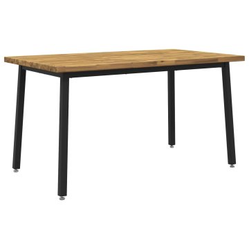 Vidaxl Kvadratna jedilna miza 140 x 80 x 75 cm Masiven les akacije