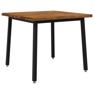 Vidaxl Kvadratna jedilna miza 90 x 90 x 75 cm Masiven les akacije