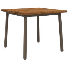 Vidaxl Kvadratna jedilna miza 90 x 90 x 75 cm Masiven les akacije