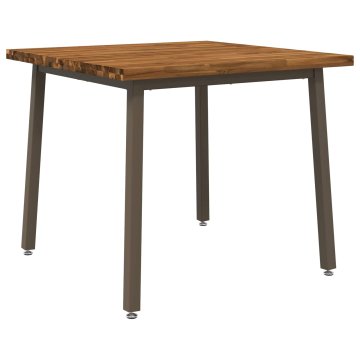 Vidaxl Kvadratna jedilna miza 90 x 90 x 75 cm Masiven les akacije