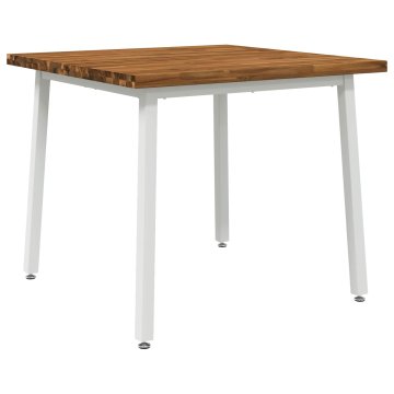 Vidaxl Kvadratna jedilna miza 90 x 90 x 75 cm Masiven les akacije