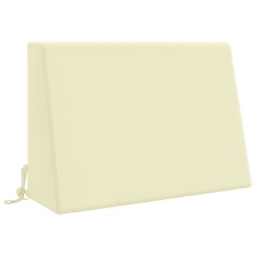 Vidaxl Hrbtna blazina SOEST 100% poliester Krem 60 x 20 x 40 cm