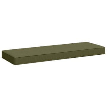 Vidaxl Blazina za klop - 1 kos VUGHT 100% poliester Olivno zelena