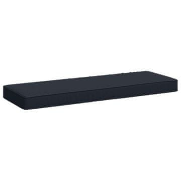 Vidaxl Blazina za klop - 1 kos VUGHT 100% poliester Temno modra